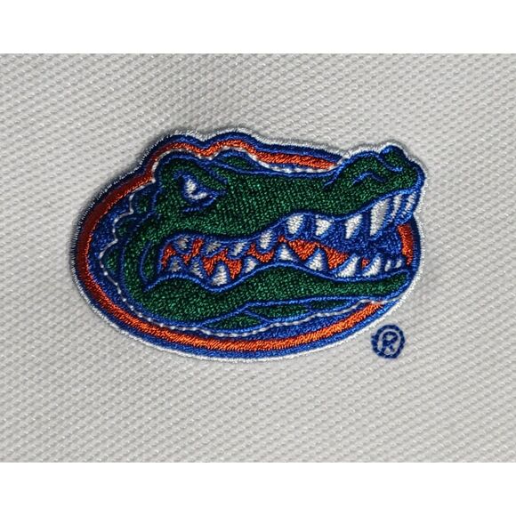 Air Jordon Mens XL University of Florida Gators White Blue Collar Polo Pre-Owned - Picture 6 of 11
